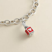 Enamel Red Nail Polish Charm