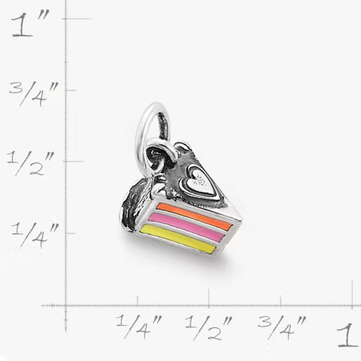 Enamel Layer Cake Charm