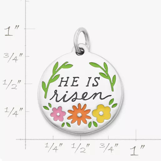 Enamel "He is Risen" Charm