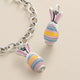 Enamel Bunny Ears Art Glass Charm