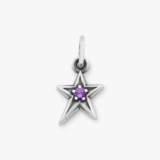 Shining Star Birthstone Charm