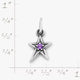 Shining Star Birthstone Charm