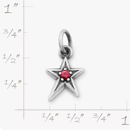 Shining Star Birthstone Charm