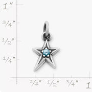 Shining Star Birthstone Charm
