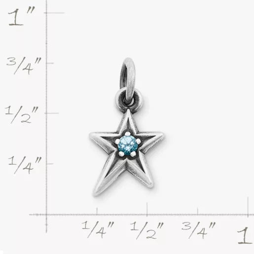 Shining Star Birthstone Charm