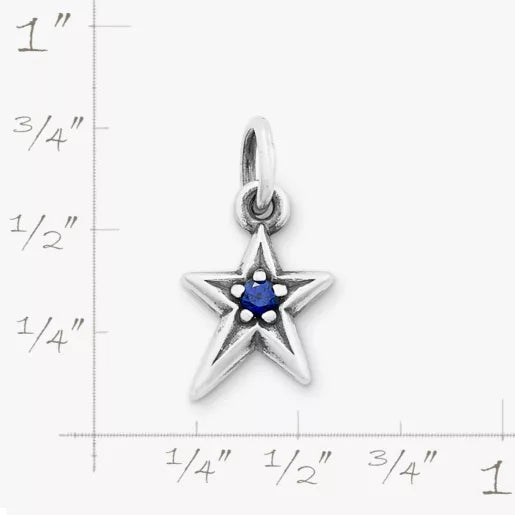 Shining Star Birthstone Charm