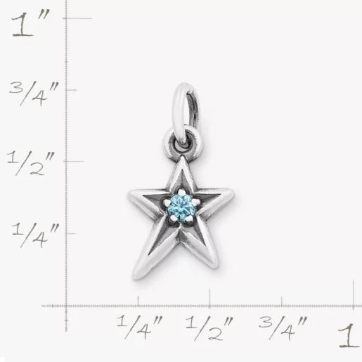 Shining Star Birthstone Charm