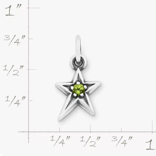 Shining Star Birthstone Charm