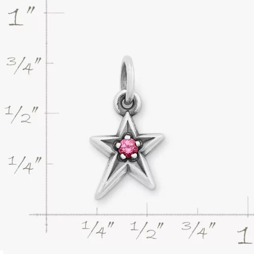 Shining Star Birthstone Charm