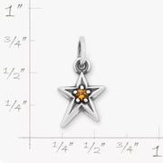 Shining Star Birthstone Charm