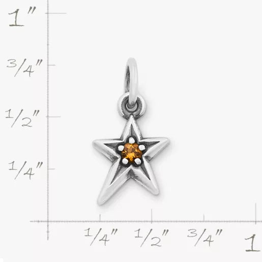 Shining Star Birthstone Charm