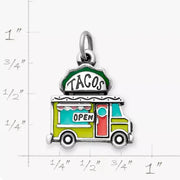 Enamel Taco Truck Charm