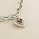 Petite Framed Heart Charm