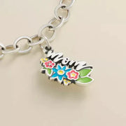 Floral Enamel Mom Charm