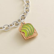 Enamel Avocado Toast Charm