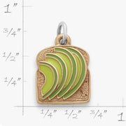 Enamel Avocado Toast Charm
