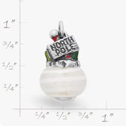 Enamel North Pole Art Glass Charm