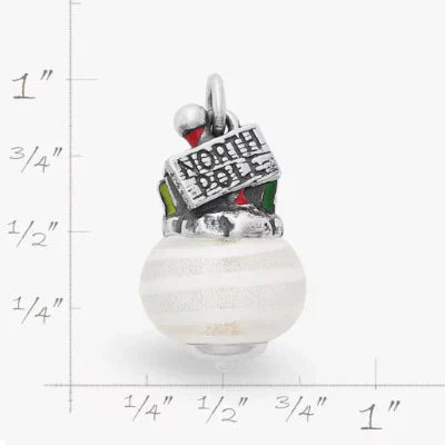 Enamel North Pole Art Glass Charm