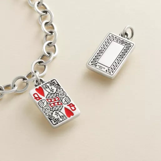 Enamel Queen of Hearts Charm