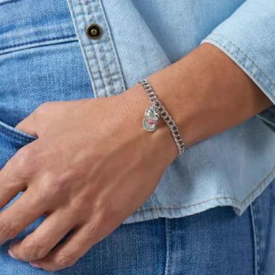 Enamel Heart Ball Cap Charm