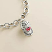 Enamel Heart Ball Cap Charm