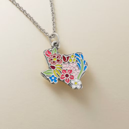 Enamel Texas Wildflower Charm