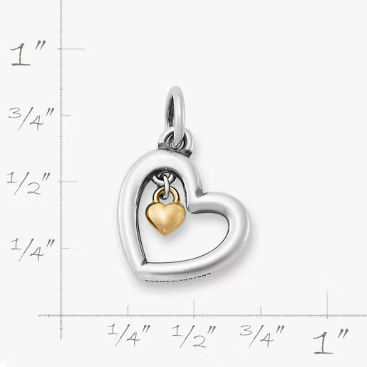 Petite Heart of Gold Charm