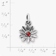 Floral Gemstone Charm