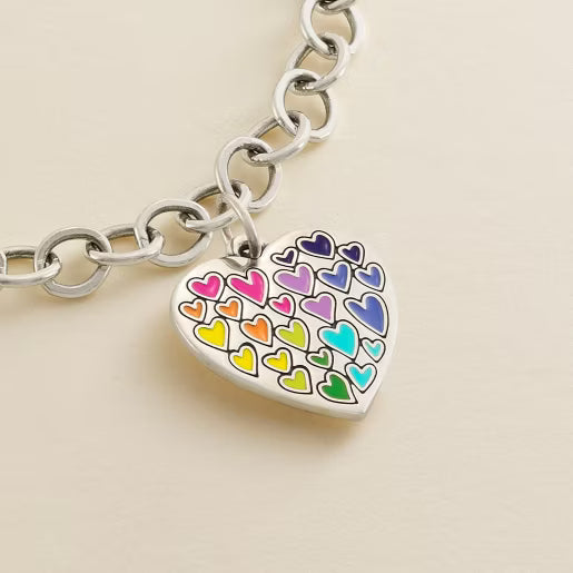 Full of Love Enamel Heart Charm