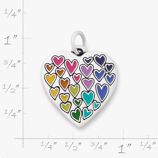 Full of Love Enamel Heart Charm