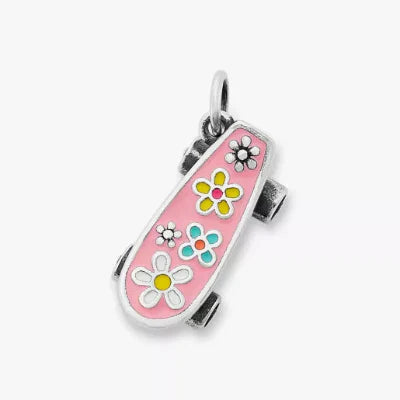 Enamel Floral Skateboard