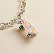 Enamel Floral Skateboard