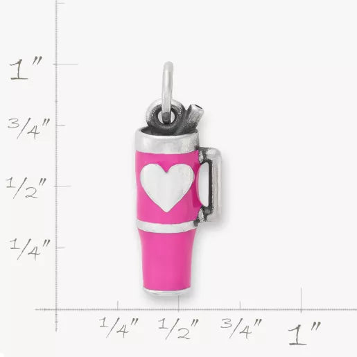 Enamel Love My Cup Charm