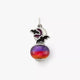 Enamel Halloween Night Art Glass Charm