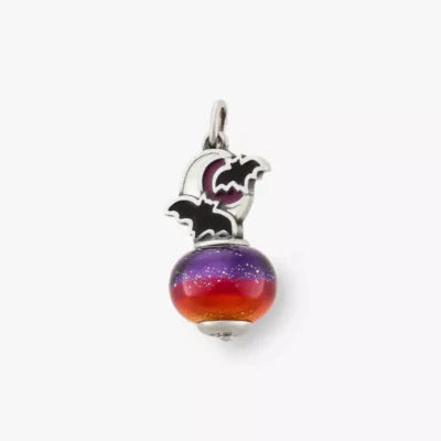 Enamel Halloween Night Art Glass Charm