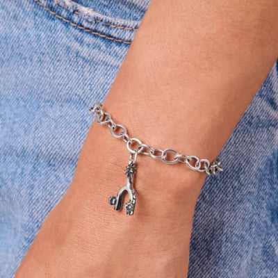 Hearts and Flowers Spur Charm