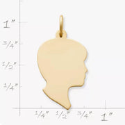 Boy Silhouette Charm