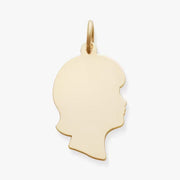 Girl Silhouette Charm