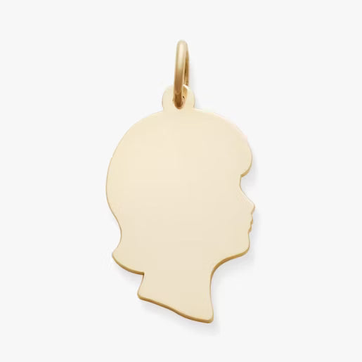 Girl Silhouette Charm