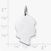 Girl Silhouette Charm