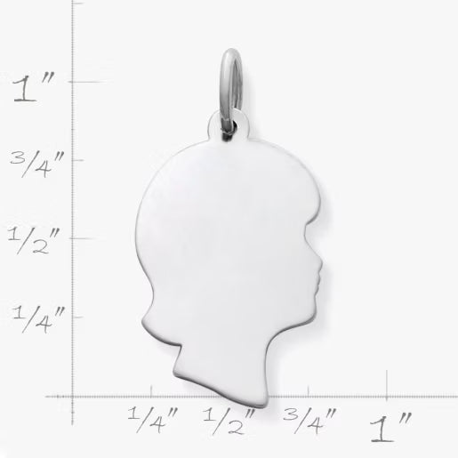 Girl Silhouette Charm