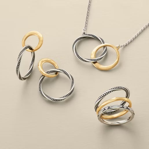 Connected Circles Ring Set