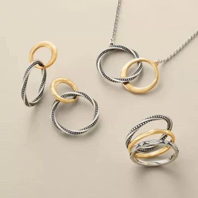 Connected Circles Necklace