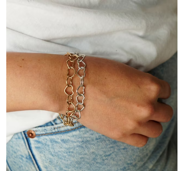 Connected Hearts Charm Bracelet
