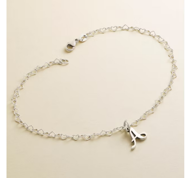 Delicate Connected Hearts Anklet