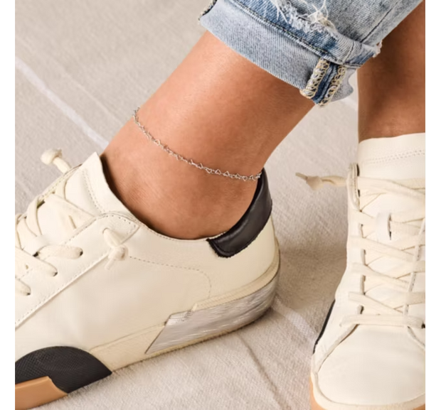 Delicate Connected Hearts Anklet