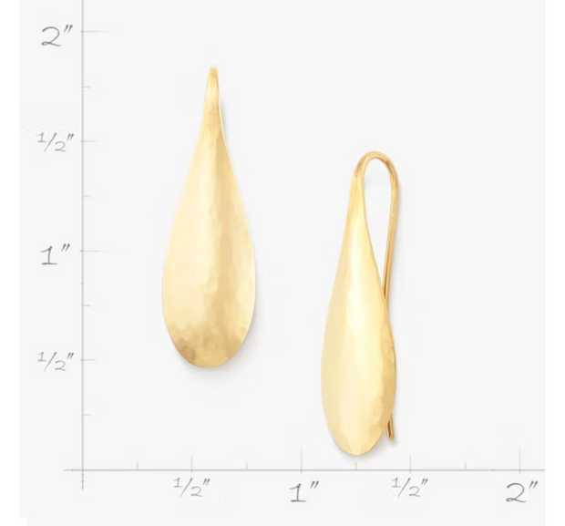 Domed Teardrop Earrings