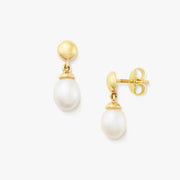 Cultured Pearl Teardrop Earrings