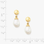 Cultured Pearl Teardrop Earrings