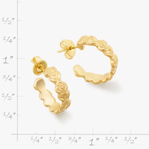 Hammered Simplicity Hoops